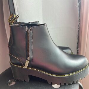 Dr. Martens Rometty II Black Ankle Zip up Boots